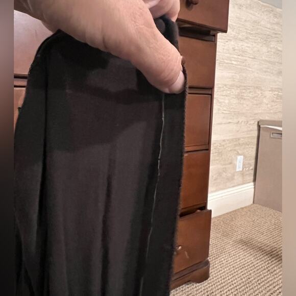 Lafayette 148 New York Brown Twist-front Scoop Neck Midi Dress - Size 12 - Picture 7 of 8